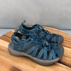 KEEN Newport H2 Sandals Womens 5.5 Waterproof‎ Drawstring Blue Gray Fisherman